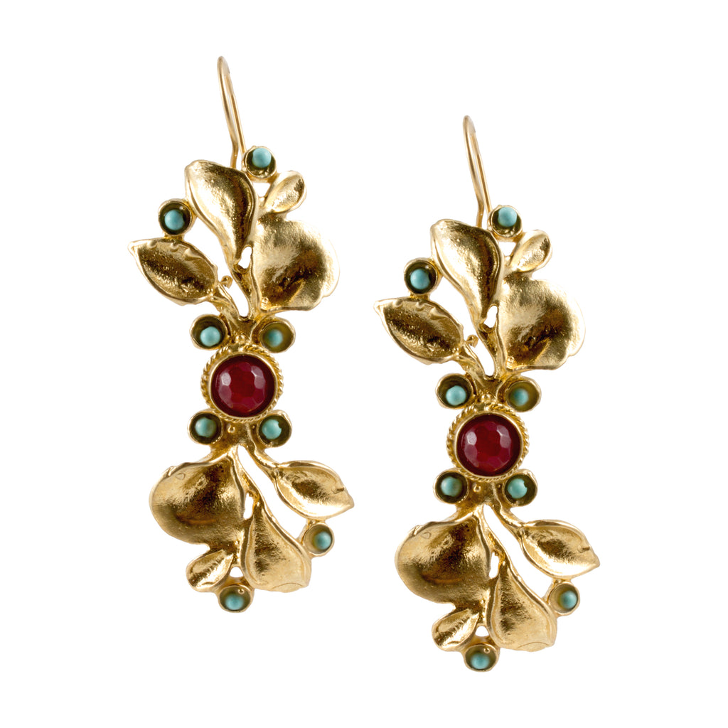 Turkish Delights Earrings: Madonna Lily Drops (Three Colors)