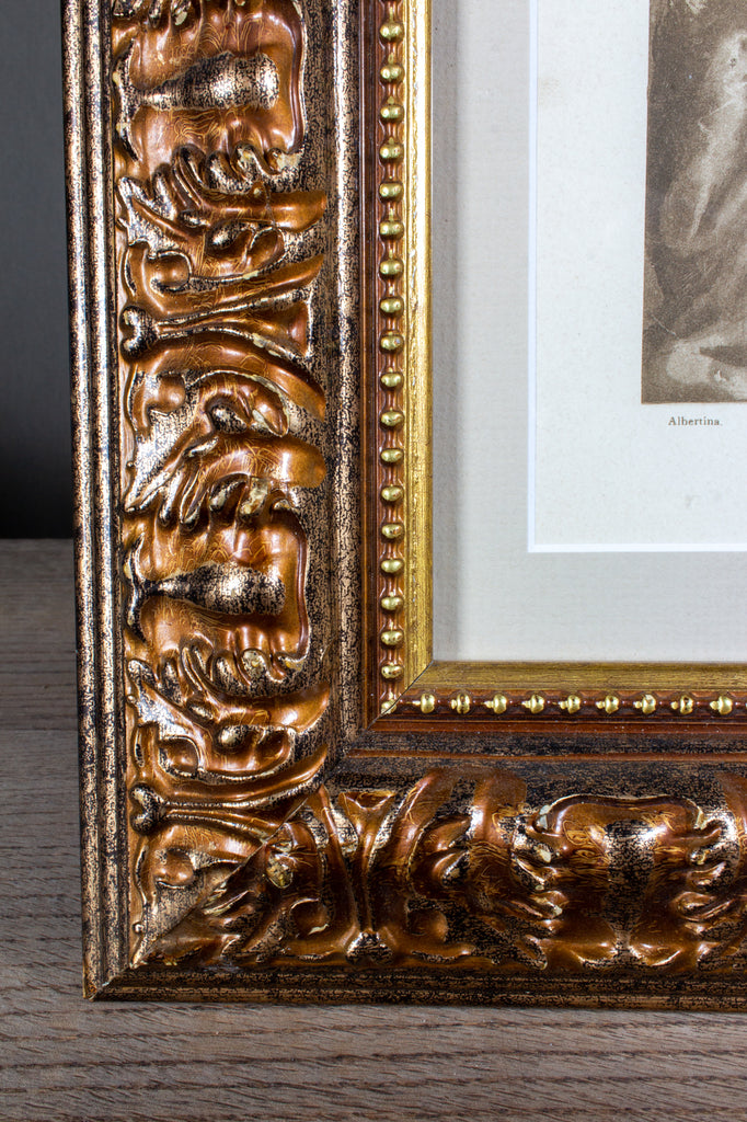 Framed European Religious Print