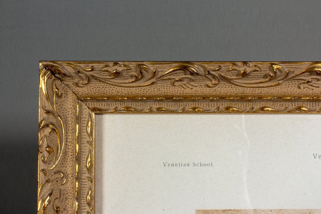 Framed European Religious Print