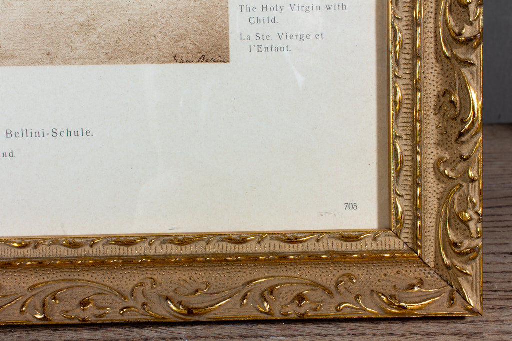 Framed European Religious Print