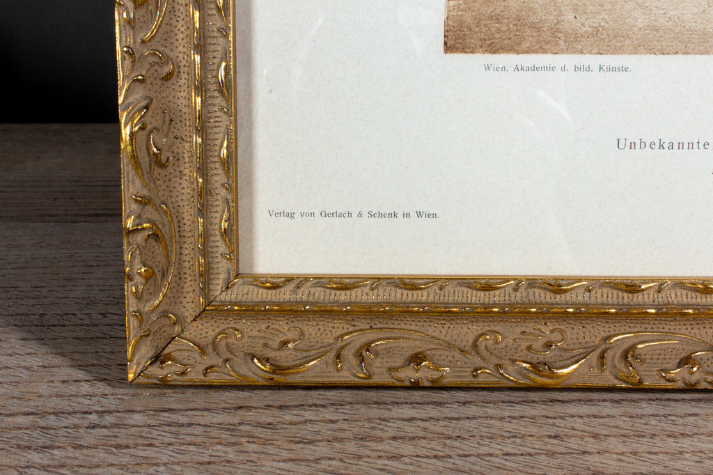 Framed European Religious Print