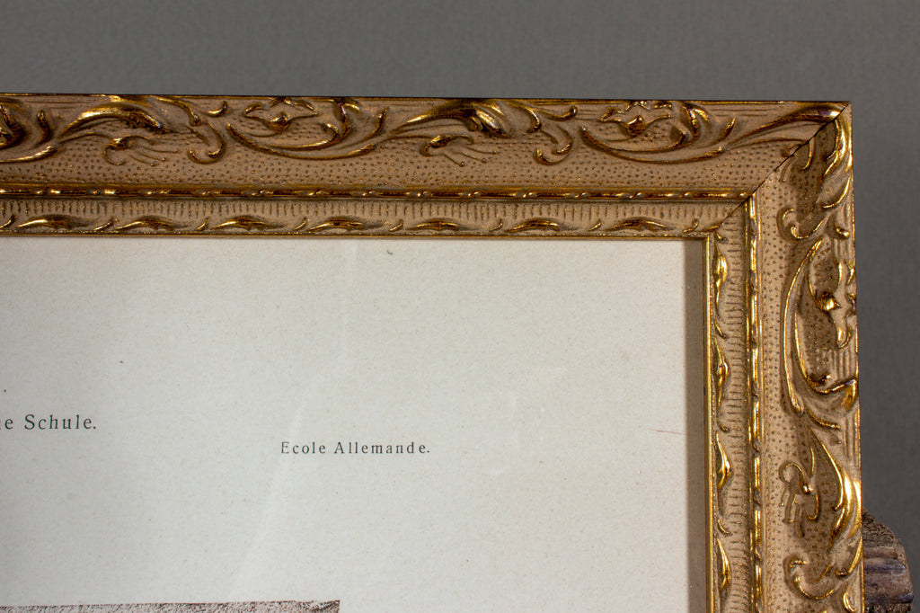 Framed European Religious Print