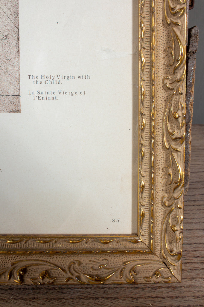 Framed European Religious Print