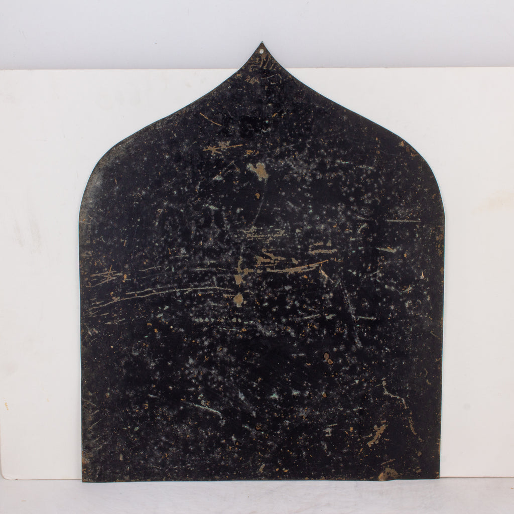 Pair of Antique Religious Paintings on Metal Found in France