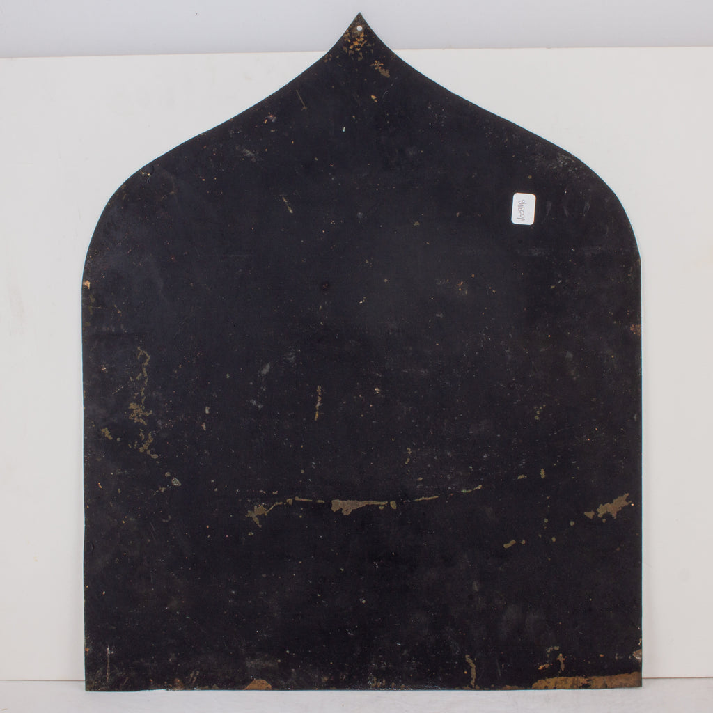 Pair of Antique Religious Paintings on Metal Found in France