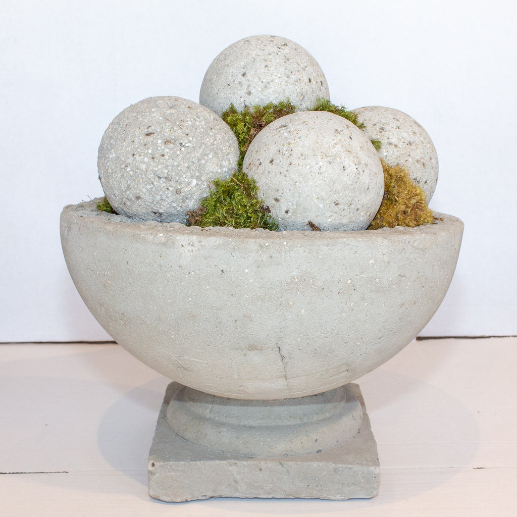 Hand Cast Hypertufa & Moss Centerpiece