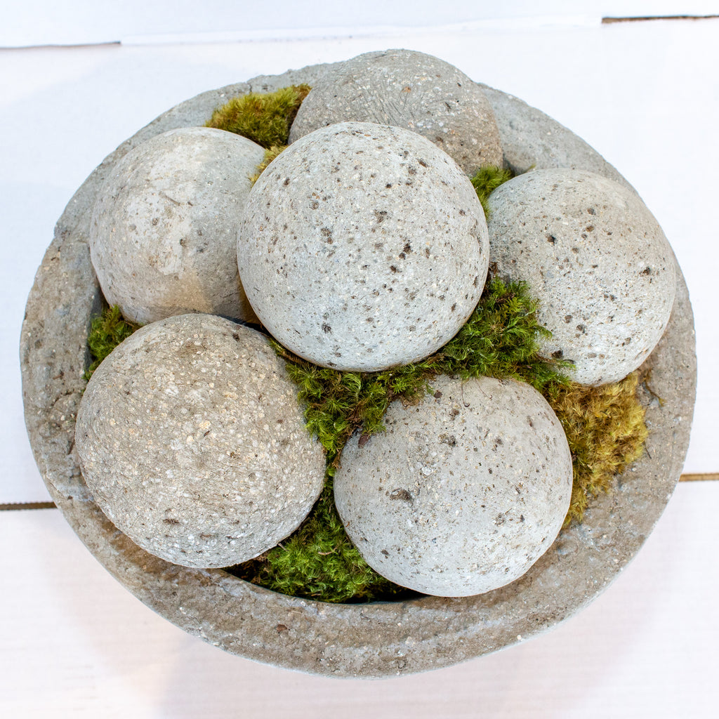 Hand Cast Hypertufa & Moss Centerpiece