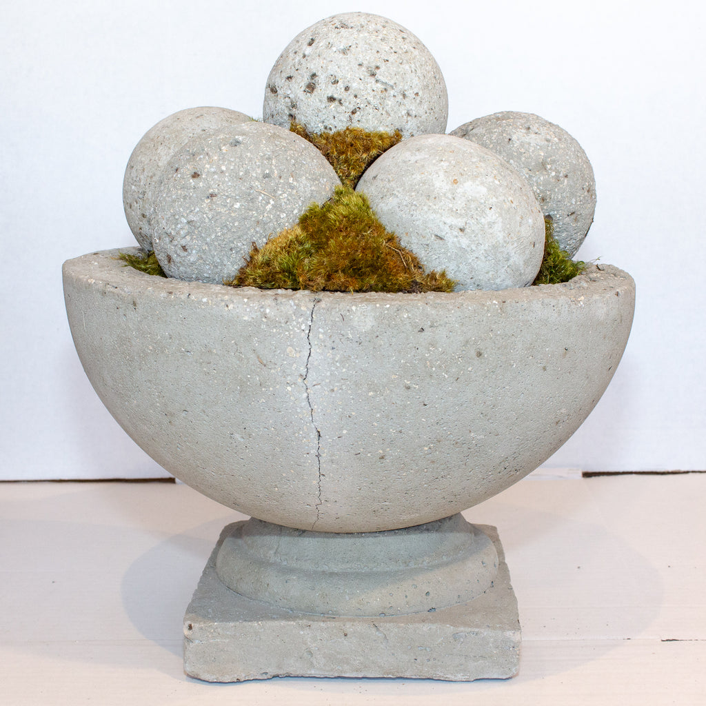 Hand Cast Hypertufa & Moss Centerpiece