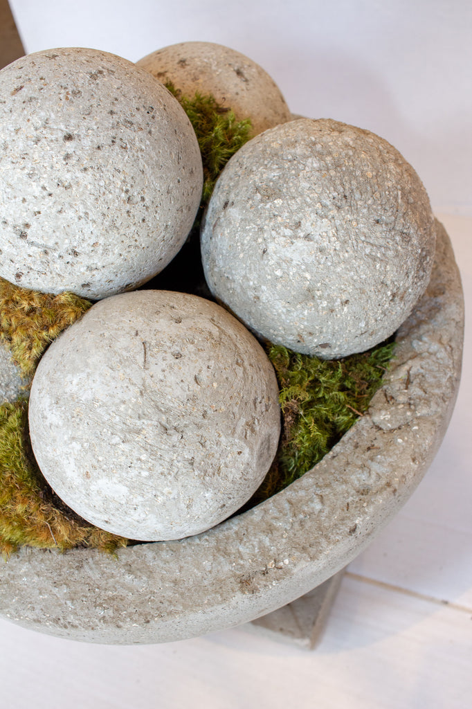 Hand Cast Hypertufa & Moss Centerpiece
