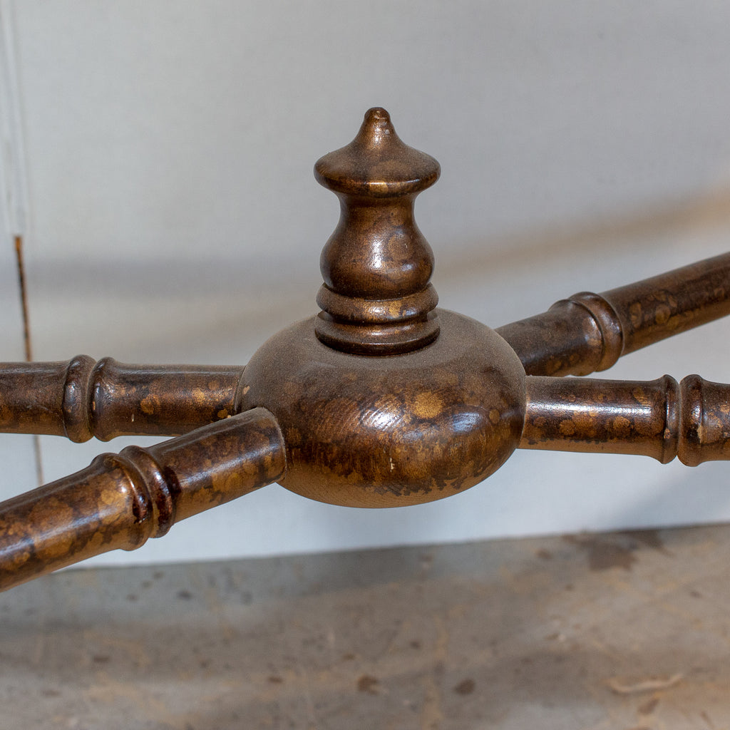 20th Century Boho Chic Bamboo Desk with Tortoise Finish