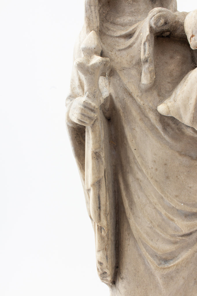 Antique French Religious Statue