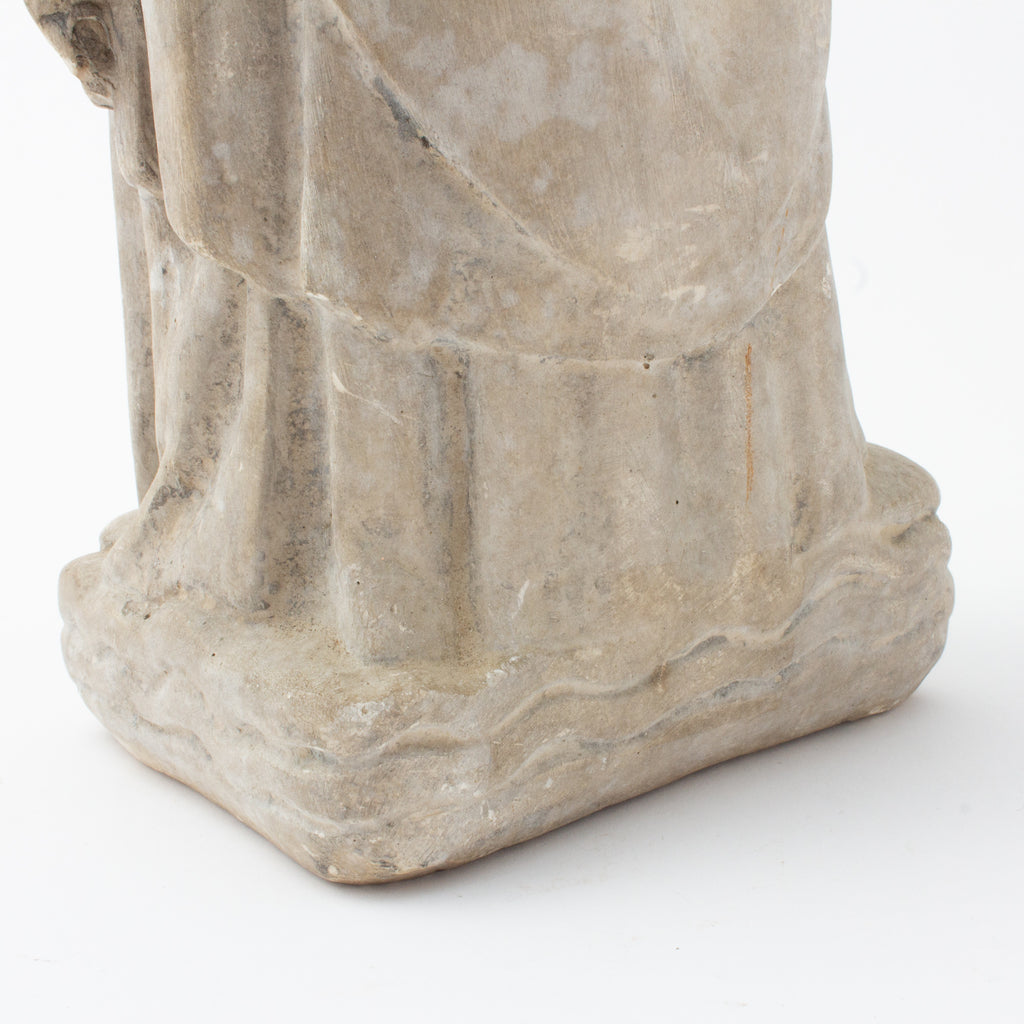 Antique French Religious Statue