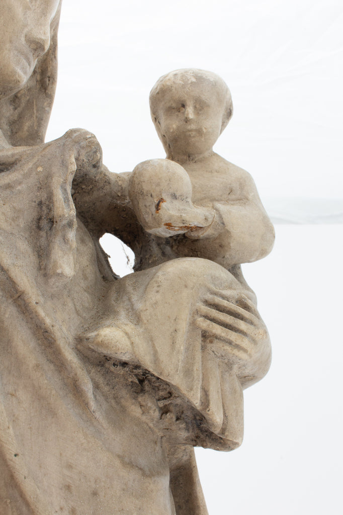 Antique French Religious Statue