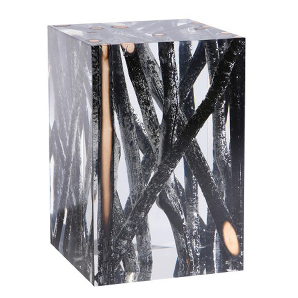 Acrylic Glass Kisimi Hekla Side Table & Stool