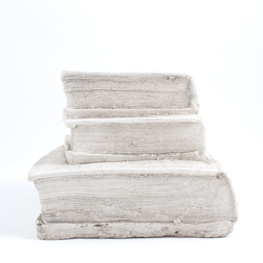 Cast Stone Book - Stack of Books