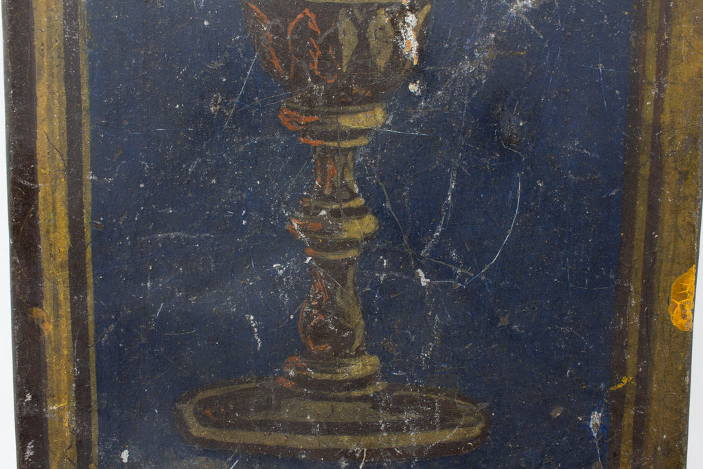 Antique Italian Religious Fragment on Acrylic