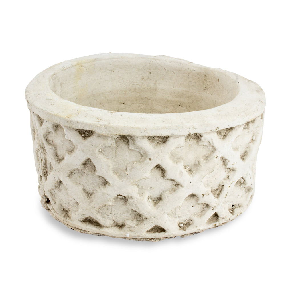 Quatrefoil Cast Stone Planter
