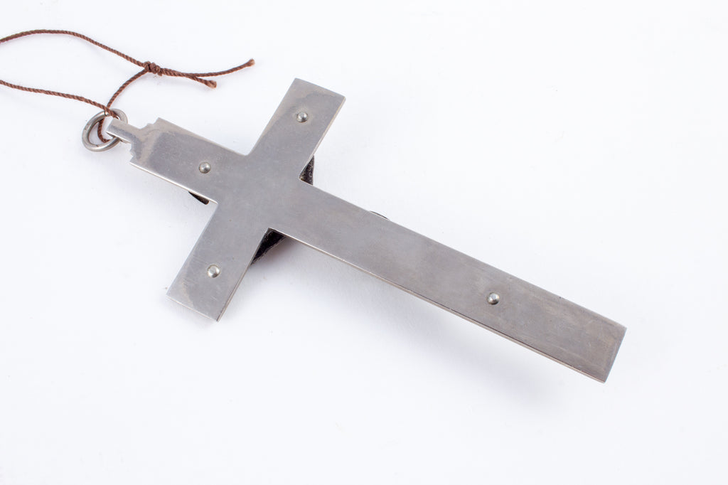 Vintage French Metal Rosary Crucifix