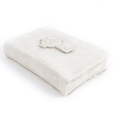 Cast Stone Book - Small Celtic Cross Book