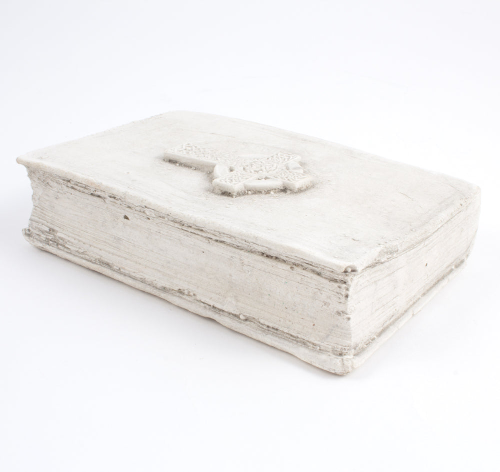 Cast Stone Book - Small Celtic Cross Book