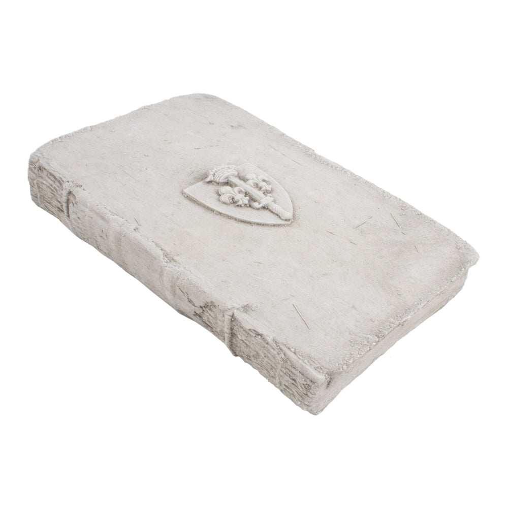 Cast Stone Book - Small Shield Book