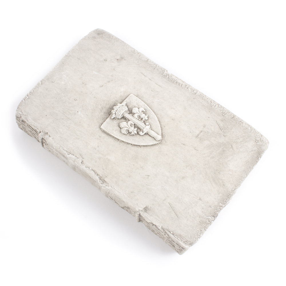 Cast Stone Book - Small Shield Book