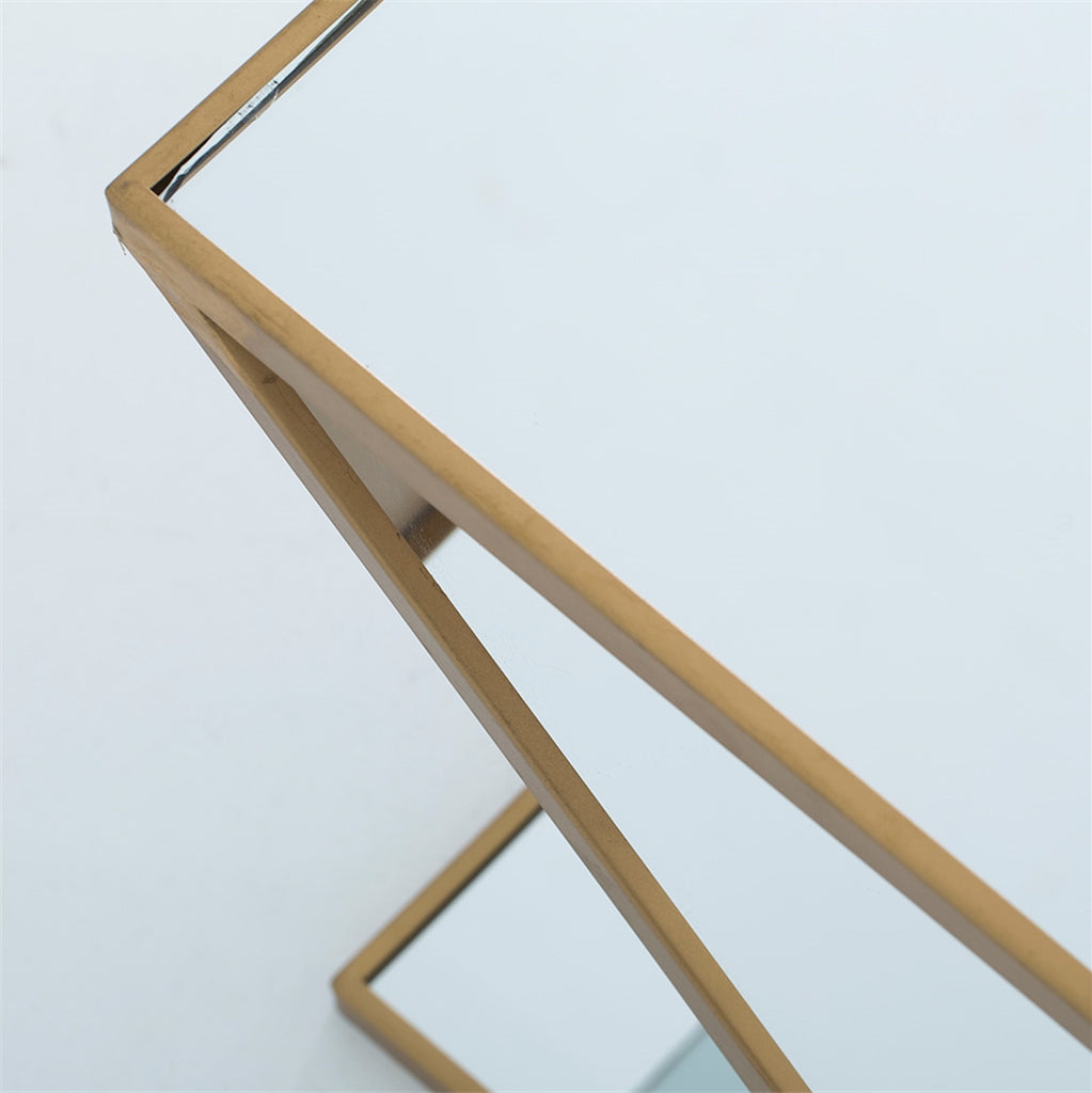 Belgian "Ennia" Mirrored Side Table