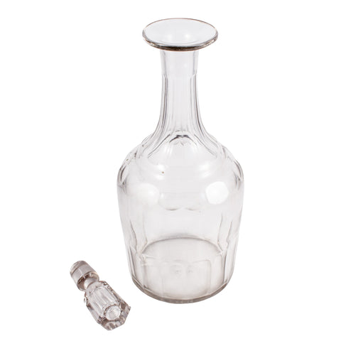1930s French Faceted Crystal Decanter