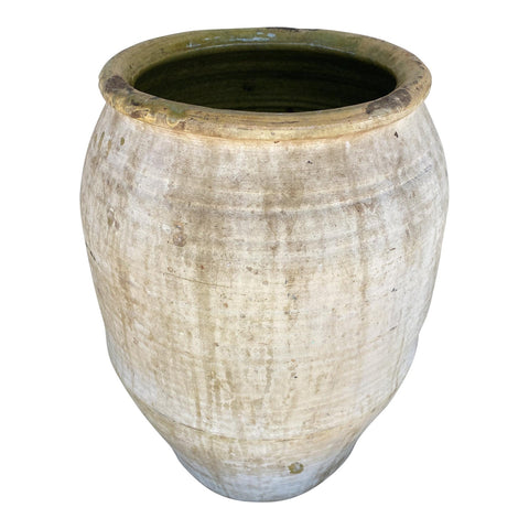 Antique Spanish Terra Cotta Stoneware Olive Jar Ca. 1880