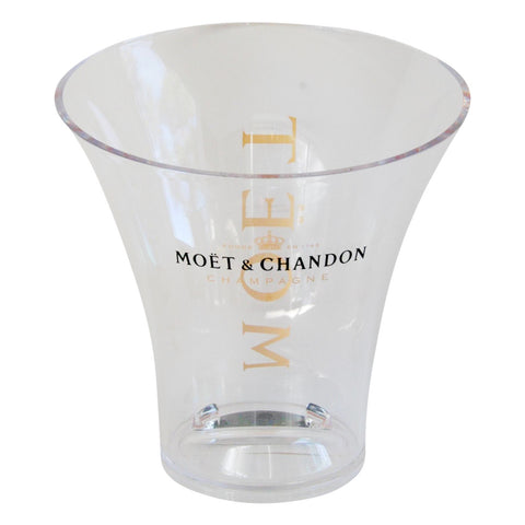 French Acrylic Moet & Chandon Bottle Chiller & Ice Bucket