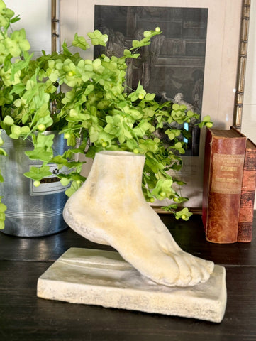 Stone Athlete’s Foot Sculpture