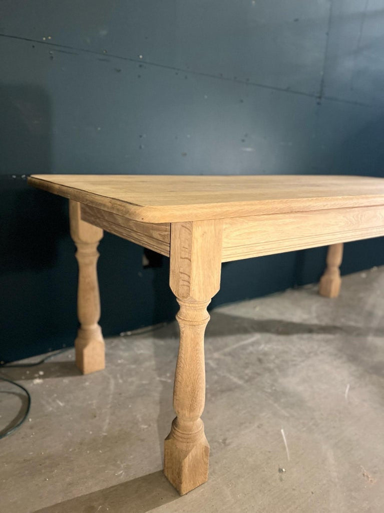 Vintage French Oak Dining Table
