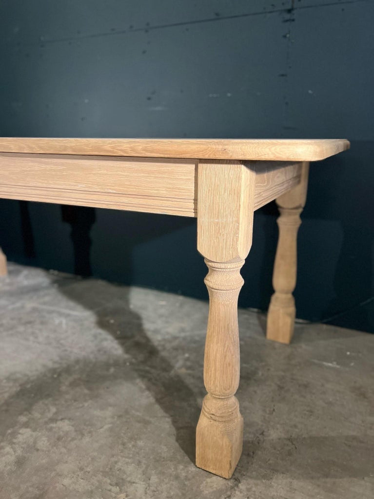 Vintage French Oak Dining Table