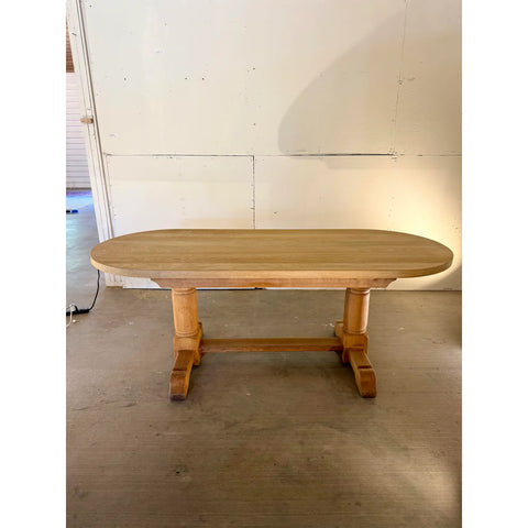Vintage French Racetrack Oval Dining Table