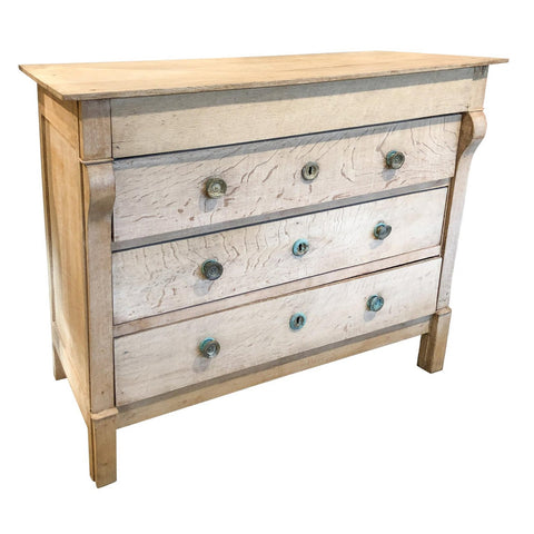 Antique Stripped Wood Louis Philippe Commode found in France