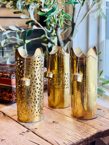 Moroccan Brass Bottle Holder | Three Styles