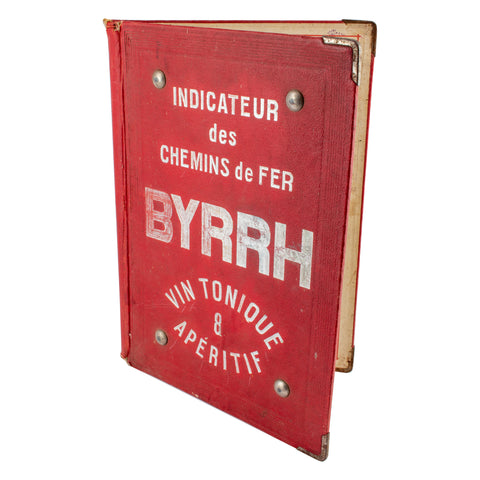 Vintage French Byrrh Aperitif Advertisement Menu Folio