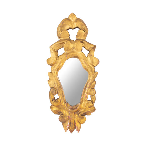 Small Antique French Gilt Mirror