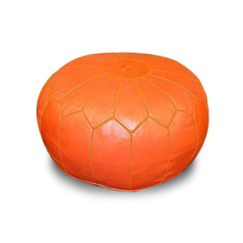 Moroccan Colorful Leather Poufs