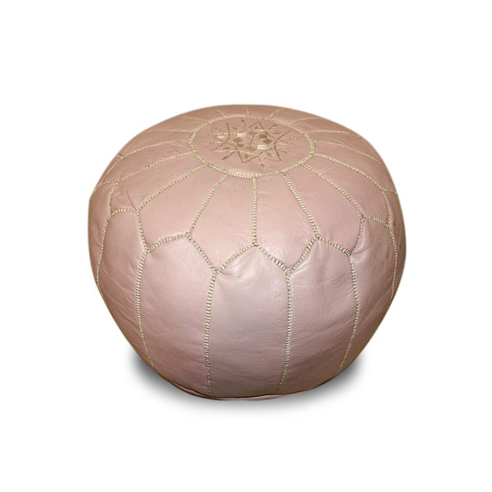 Moroccan Colorful Leather Poufs