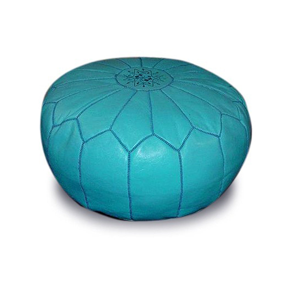Moroccan Colorful Leather Poufs