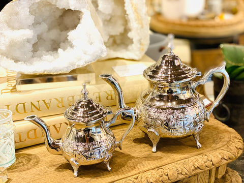 Moroccan Metal Teapots | Two Sizes