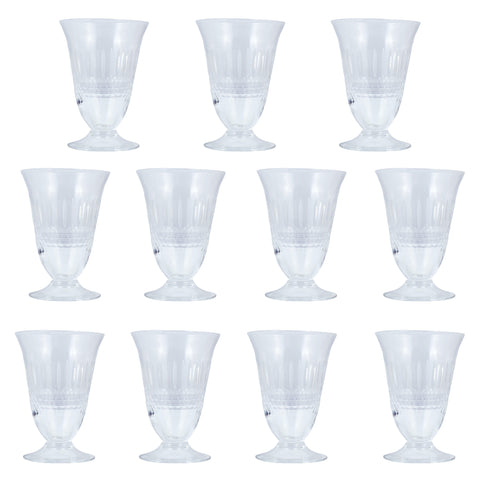 Set of Vintage French Crystal Aperitif Glasses