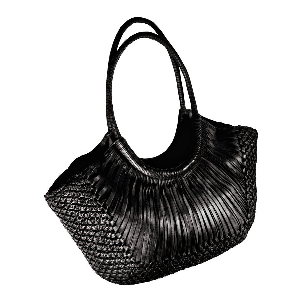 Woven Leather "Kenia" Classic Bag by Federico Nardini