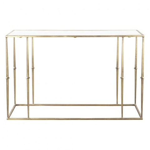 Glam Marble Top Console Table