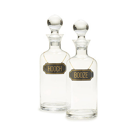 Glass Booze & Hooch Decanters
