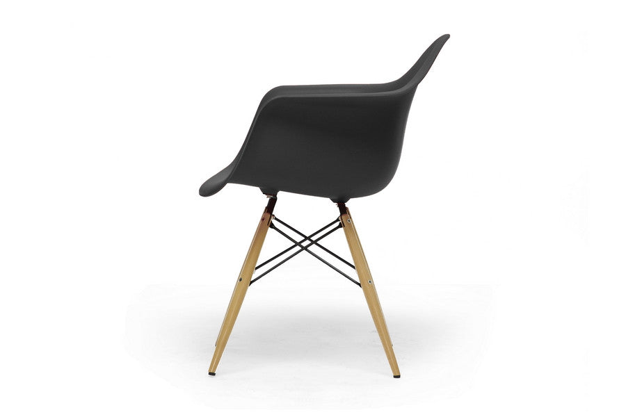 Black Pascal Shell Chairs Set/2