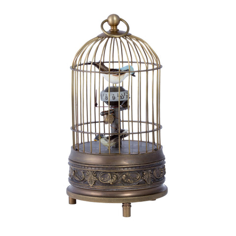 Vintage Moving Double Birdcage Clock