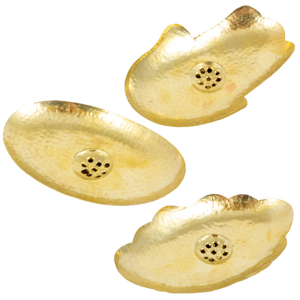 Handmade Brass Soap Dishes from Marrakech | Three Styles