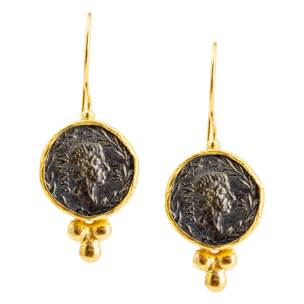 Handmade Coin Drop Earrings from Istanbul